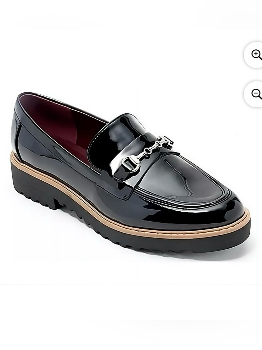 Franco Sarto Colette Black Lug Sole Loafer